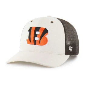 Cincinnati Bengals '47 ofärgad trucker-keps, avslappnad passform