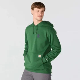 Force-huvtröja för män med fuktavledande egenskaper och logotyp