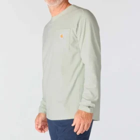 Force långärmad fuktavvisande T-shirt med ficka för herrar