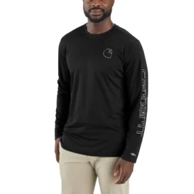 Force Sun Defender UPF 50+ – lätt, långärmad fuktavledande T-shirt för män – solskyddskjortor