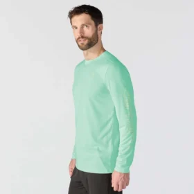 Force Sun Defender UPF 50+ – lätt, långärmad fuktavledande T-shirt för män – solskyddskjortor