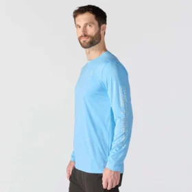 Force Sun Defender UPF 50+ – lätt, långärmad fuktavledande T-shirt för män – solskyddskjortor