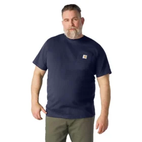 Force T-shirt för män med avslappnad passform, fuktavledande och med fickor