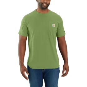 Force T-shirt för män med avslappnad passform, fuktavledande och med fickor