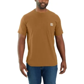 Force T-shirt för män med avslappnad passform, fuktavledande och med fickor