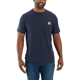 Force T-shirt för män med avslappnad passform, fuktavledande och med fickor
