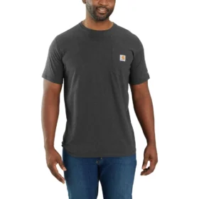 Force T-shirt för män med avslappnad passform, fuktavledande och med fickor
