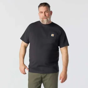 Force T-shirt för män med avslappnad passform, fuktavledande och med fickor