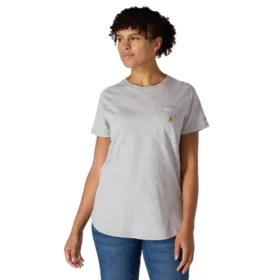 Force T-shirt med fickor i avslappnad passform för damer, med fuktavledande egenskaper