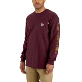 Fr Force Irvine T-shirt för män med lös passform, långa lösärmar och logotyp – flamskyddade skjortor