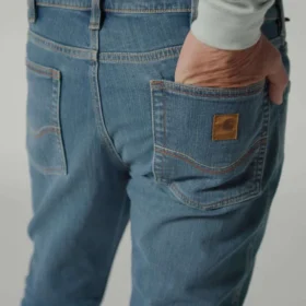 Fr Relaxed Fit Bootcut Rugged Flex brandsäkra arbetsjeans för män