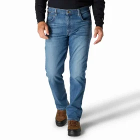Fr Relaxed Fit Straight Leg Rugged Flex™-jeans för män – flamskyddade jeans