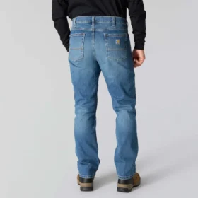 Fr Relaxed Fit Straight Leg Rugged Flex™-jeans för män – flamskyddade jeans