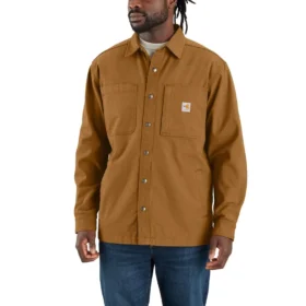 Fr Rigby Canvas Shirt Jac för män – flamskyddade skjortor