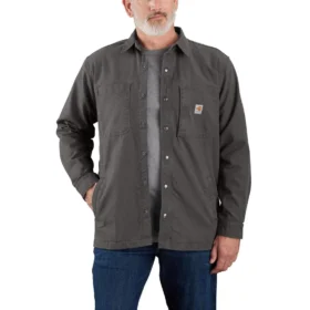 Fr Rigby Canvas Shirt Jac för män – flamskyddade skjortor