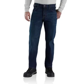 Fr Slim Straight Leg Rugged Flex™-jeans för män – flamskyddade jeans