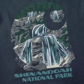 Grafisk skjorta för män med motiv från Shenandoah National Park