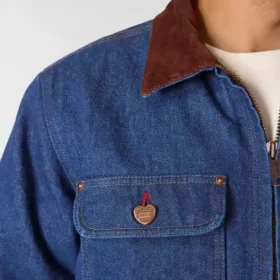 Herrjacka i denim med sherpafoder från Crafted-serien, Chore Coat