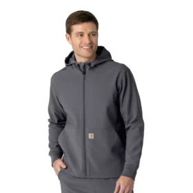 Huvtröja i laminerad fleece