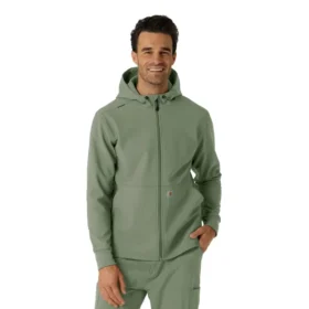 Huvtröja i laminerad fleece