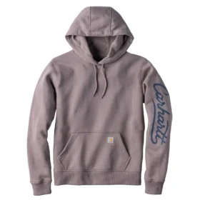 Huvtröja med Sawyer Script Logo på lösärmen för damer