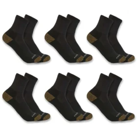 Medelviktiga kvartsstrumpor, 6-pack