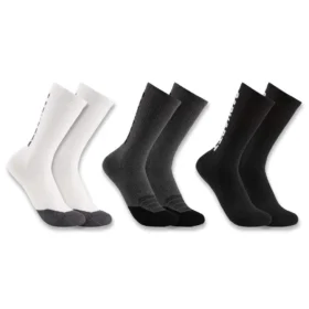 Mellantjocka bomulls-Tencel™-strumpor med logotyp, 3-pack