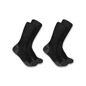 Mellantjocka strumpor i syntet- och ullblandning, 2-pack