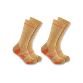 Mellantjocka stövelstrumpor i syntet- och ullblandning, 2-pack