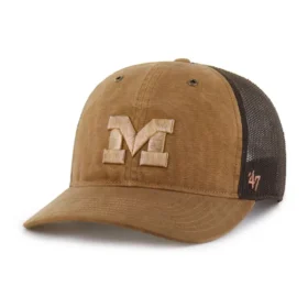 Michigan Wolverines '47 färgad trucker-keps, avslappnad passform