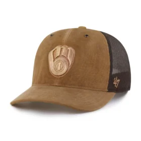 Milwaukee Brewers '47 färgad trucker-keps, avslappnad passform