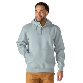 Paxton vattenavvisande, kraftig hoodie med 1/4-dragkedja för herr – carhartt Rain Defender-huvtröjor
