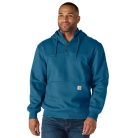 Paxton vattenavvisande, kraftig hoodie med 1/4-dragkedja för herr – carhartt Rain Defender-huvtröjor