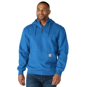 Paxton vattenavvisande, kraftig hoodie med 1/4-dragkedja för herr – carhartt Rain Defender-huvtröjor