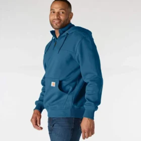 Paxton vattenavvisande, kraftig hoodie med 1/4-dragkedja för herr – carhartt Rain Defender-huvtröjor