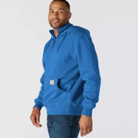 Paxton vattenavvisande, kraftig hoodie med 1/4-dragkedja för herr – carhartt Rain Defender-huvtröjor