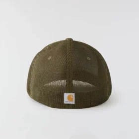 Rugged Flex™-keps i canvas med meshrygg och logotyp
