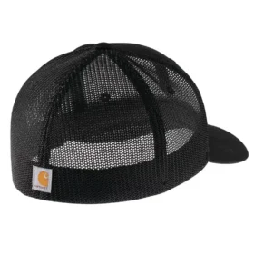 Rugged Flex™-keps i canvas med meshrygg och logotyp